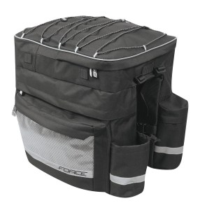 Tasche-Triple auf Gepäckträger FORCE TARGET,schwarz 32 l,48EUR,896341_hlavni